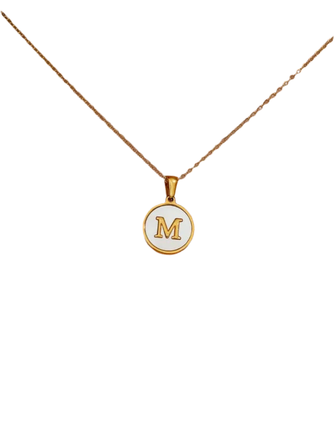 Initial gold neklace