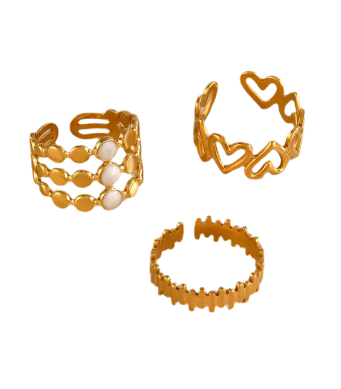 Triple pack rings