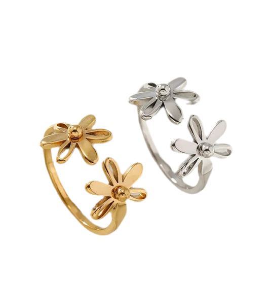 Doble floral ring